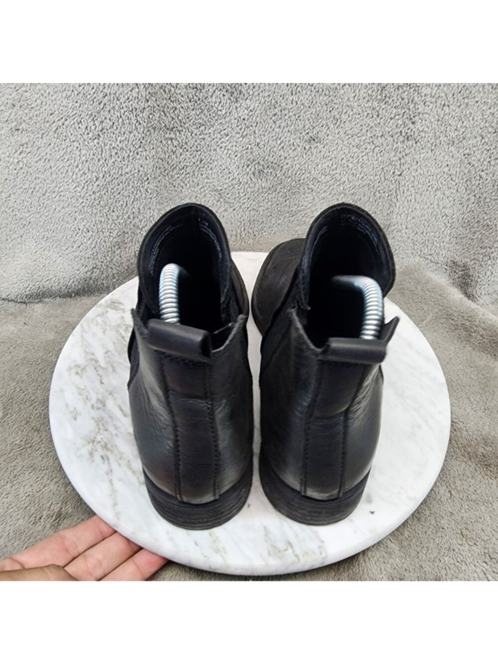 Born Shoes Womens Size 7.5 M Brenta Black Leather Ankle Chelsea Boots *Read* - Picture 5 of 14